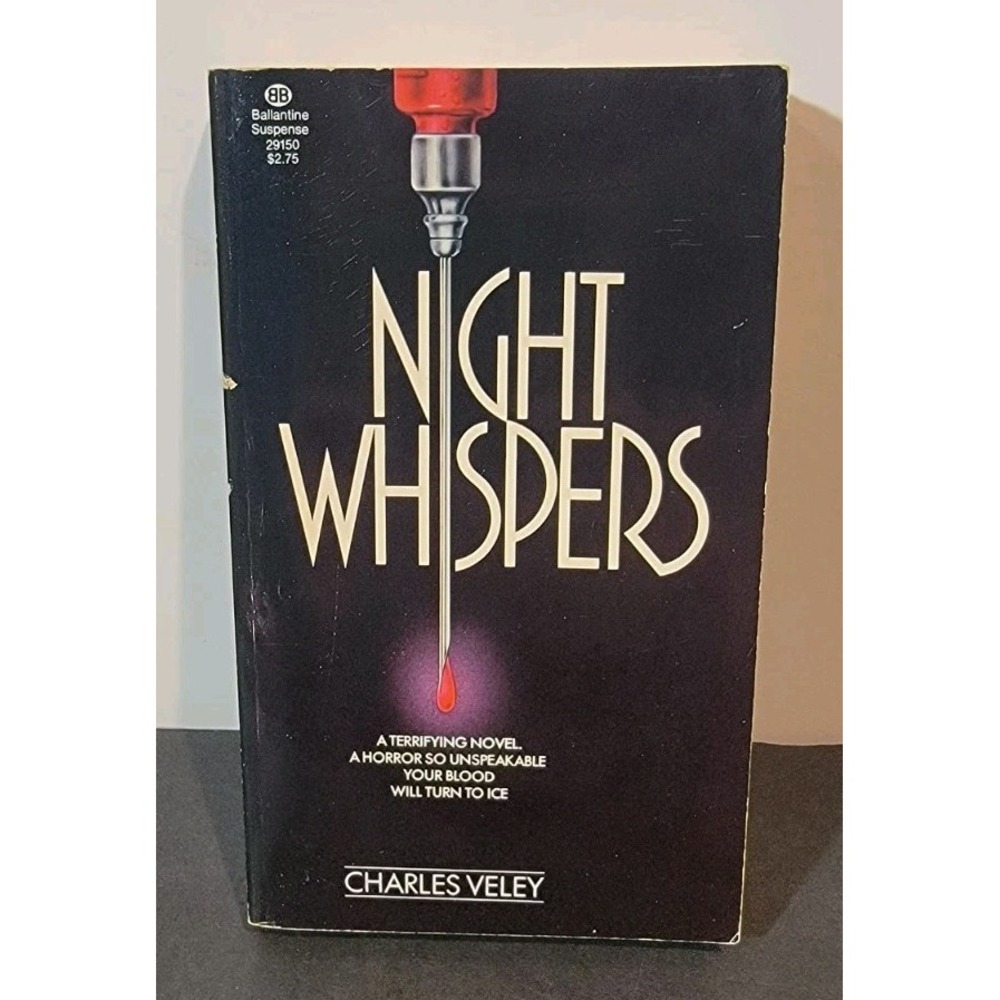 1981 Night Whispers by Veley, Charles 1st Edition Classic Mystery Paperback Book